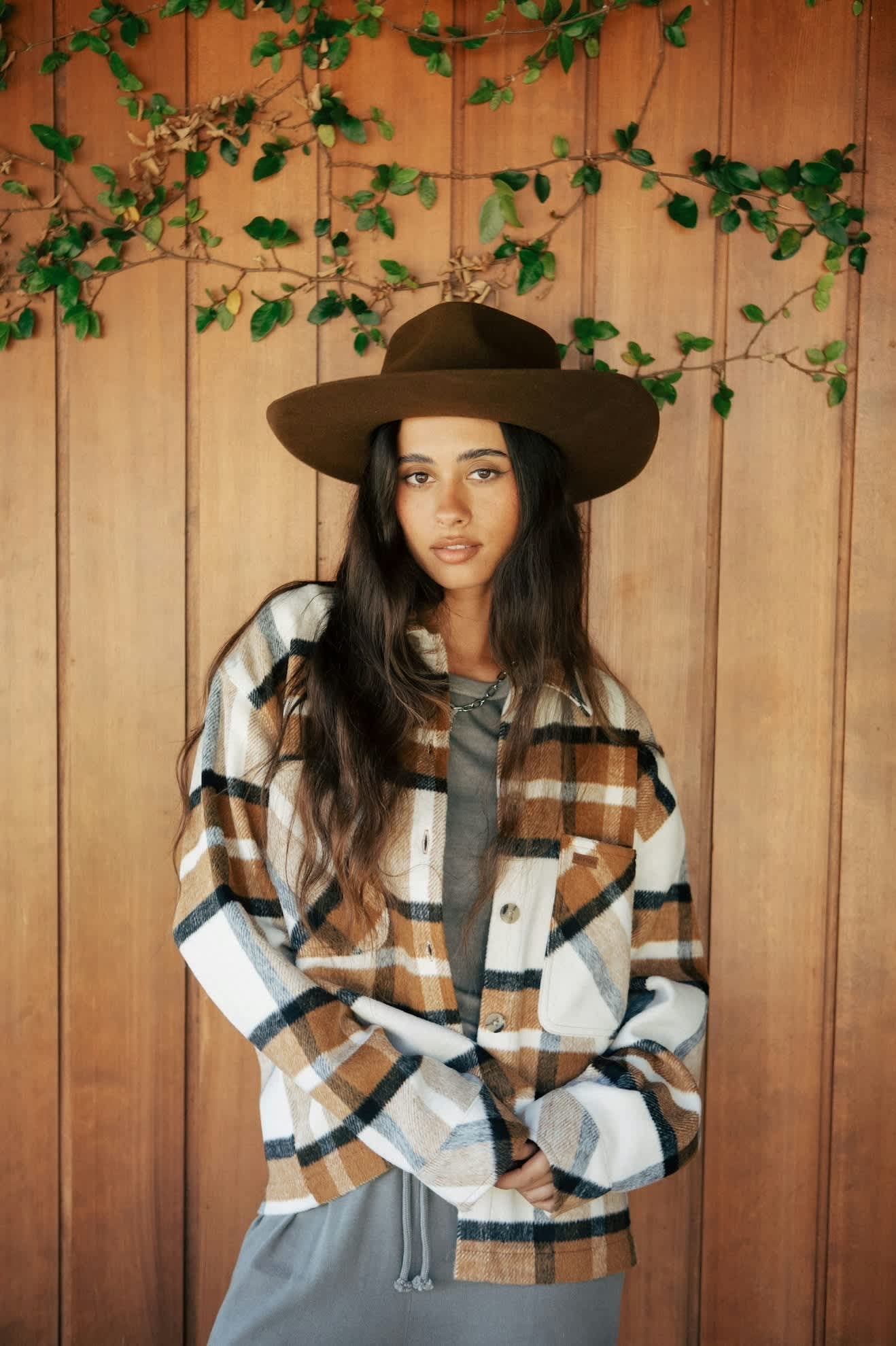The Marlow Rancher Hat - Coffee - Wide Brim Hat - Brixton - Women's fashion at The Freedom State