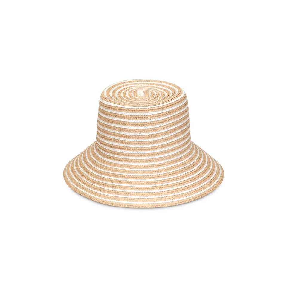 The Reef Bucket - Snow Stripe - Straw Hat - Lack Of Color - Women's fashion at The Freedom State