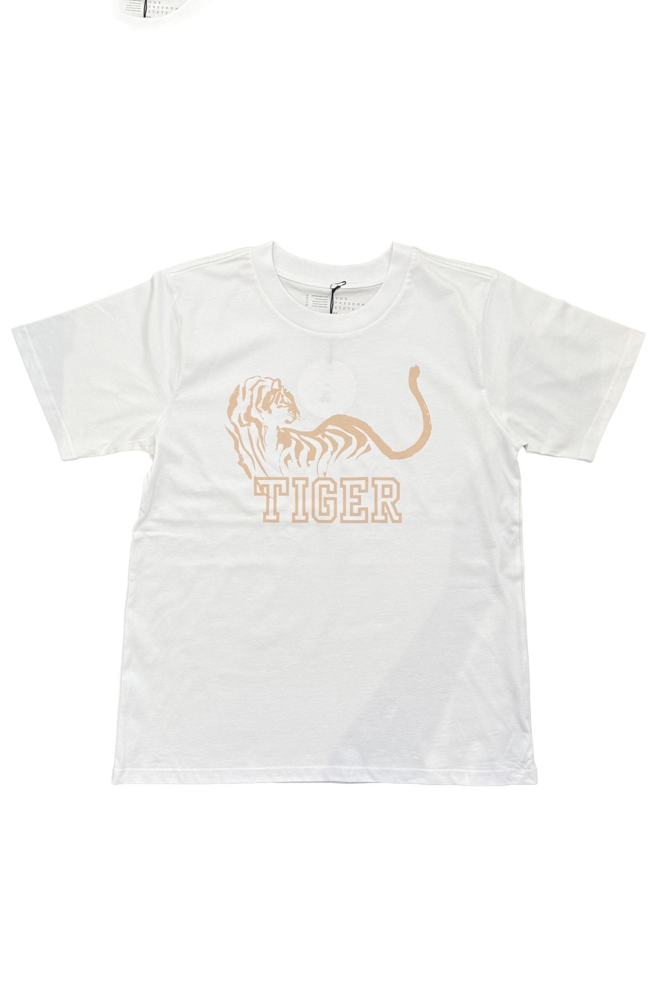 Tiger Tee Oversized - White/Cream - T-Shirts - The Freedom State - Women's fashion at The Freedom State