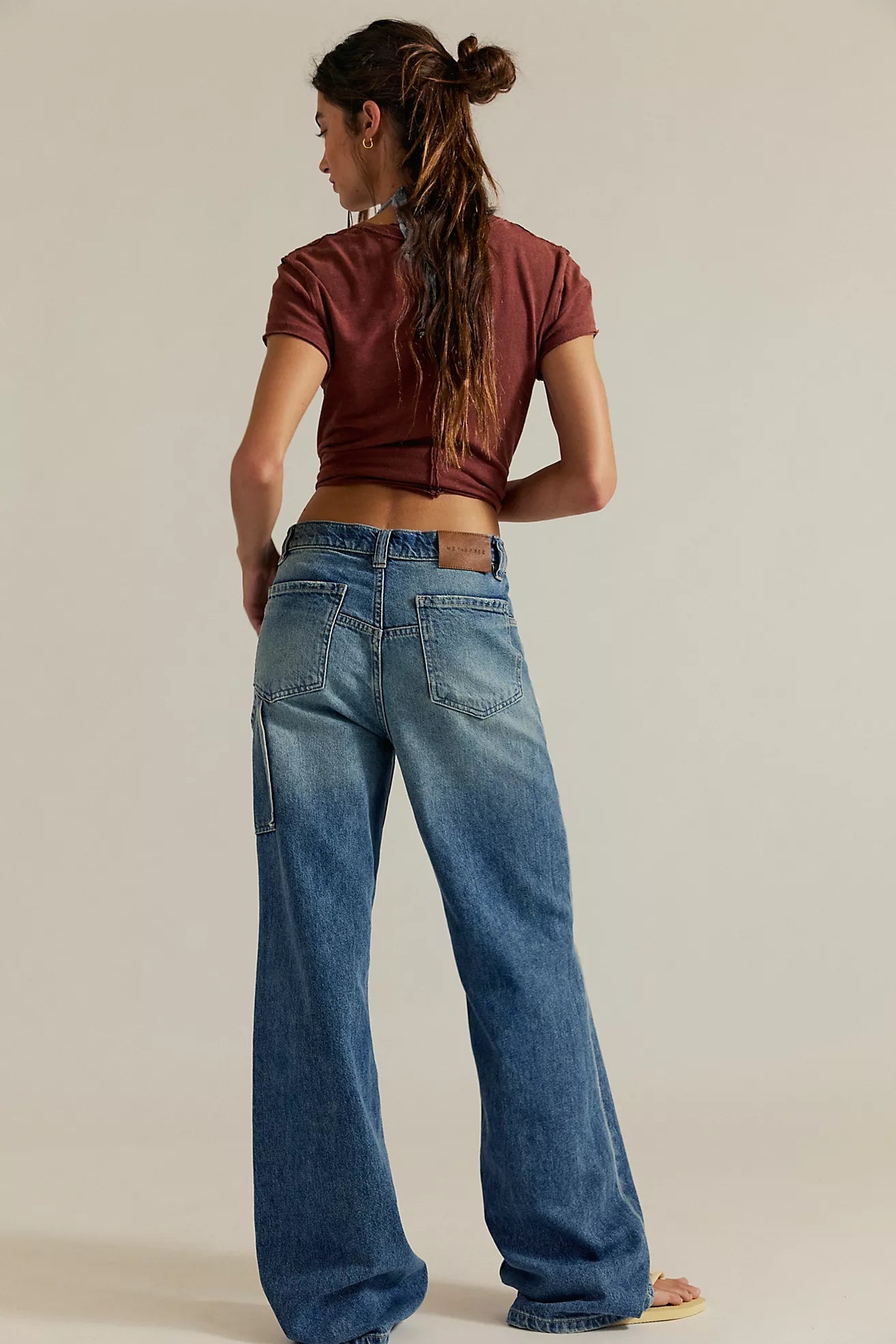 Tinsley Baggy High Rise - Hazy Blue - Jeans - Free People - Women's fashion at The Freedom State