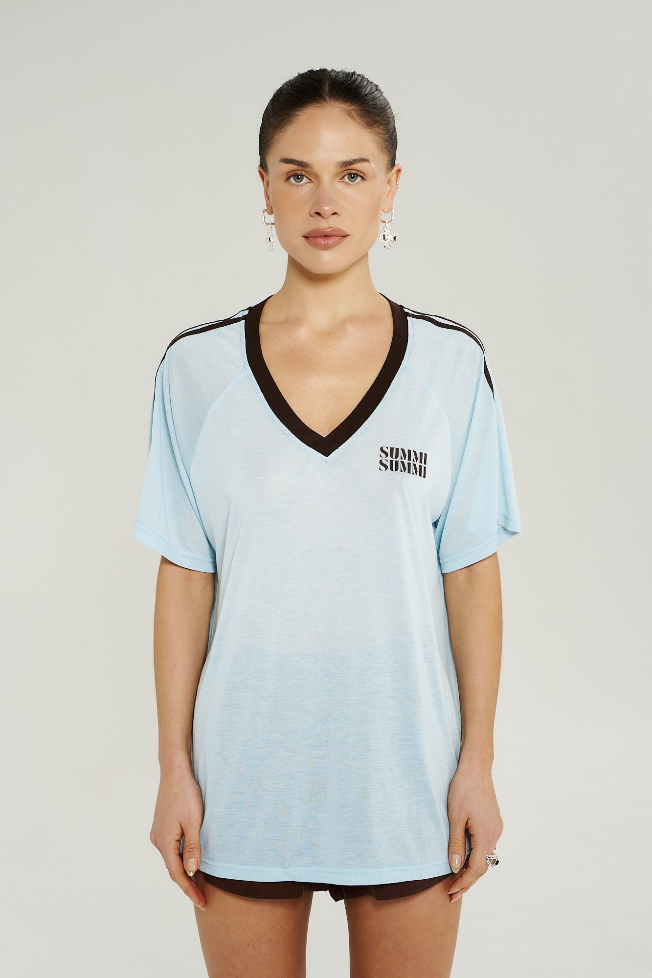 V Neck Jersey Tee - Icel - T-Shirts - Summi Summi - Women's fashion at The Freedom State