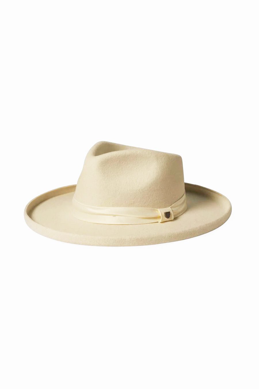 Victoria Felt Fedora - Off White - Wide Brim Hat - Brixton - Women's fashion at The Freedom State