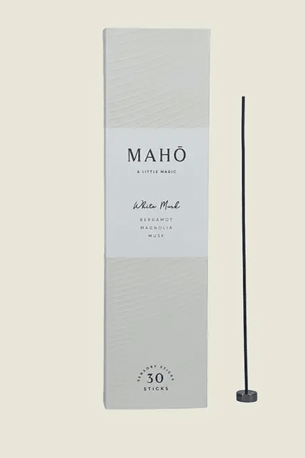 White Musk - Sensory Sticks + Burner Kit - Incense - Maho Sensory - Women's fashion at The Freedom State