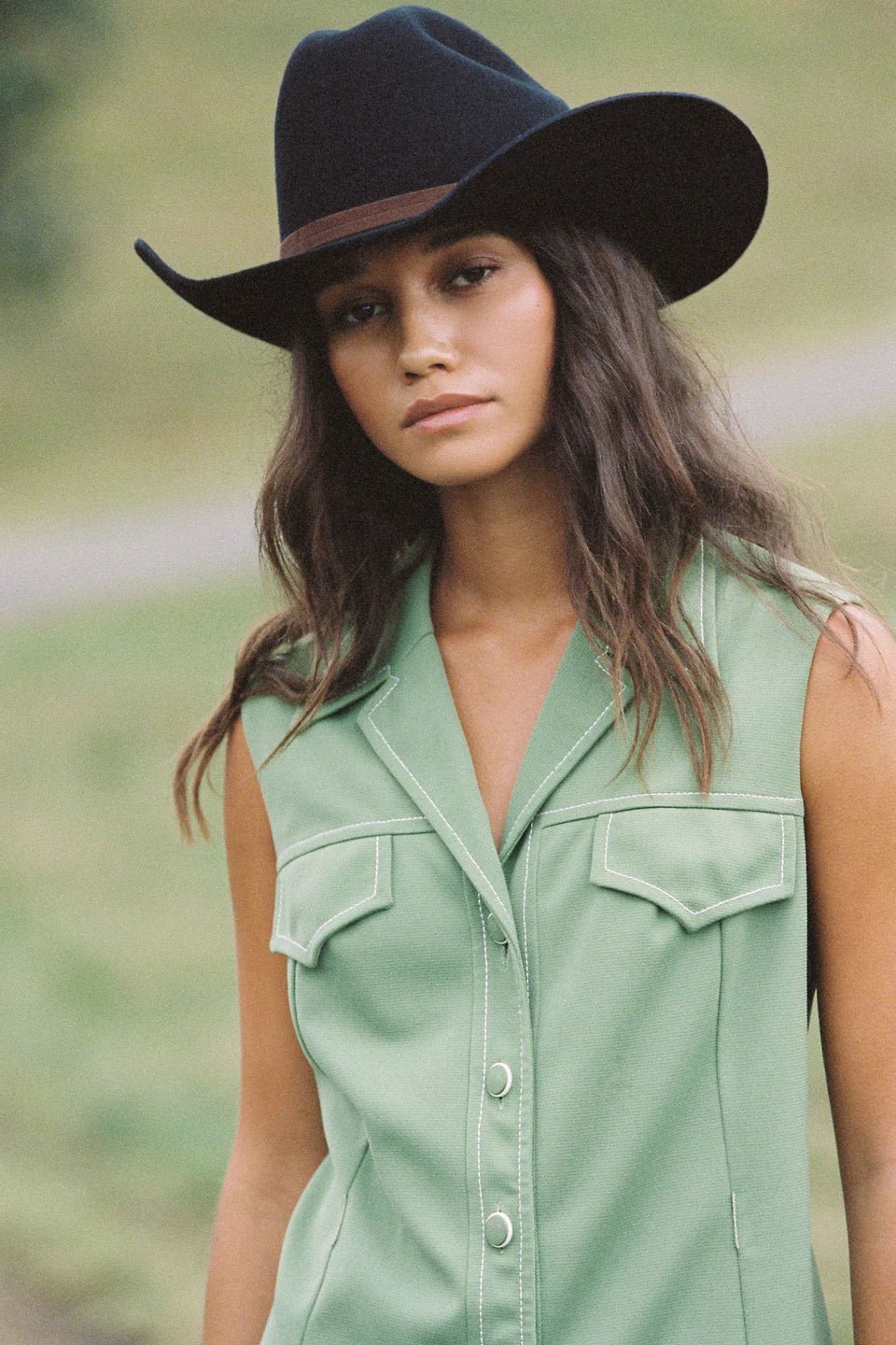 Wilder Cowboy Hat - Black - Wide Brim Hat - Lack Of Color - Women's fashion at The Freedom State