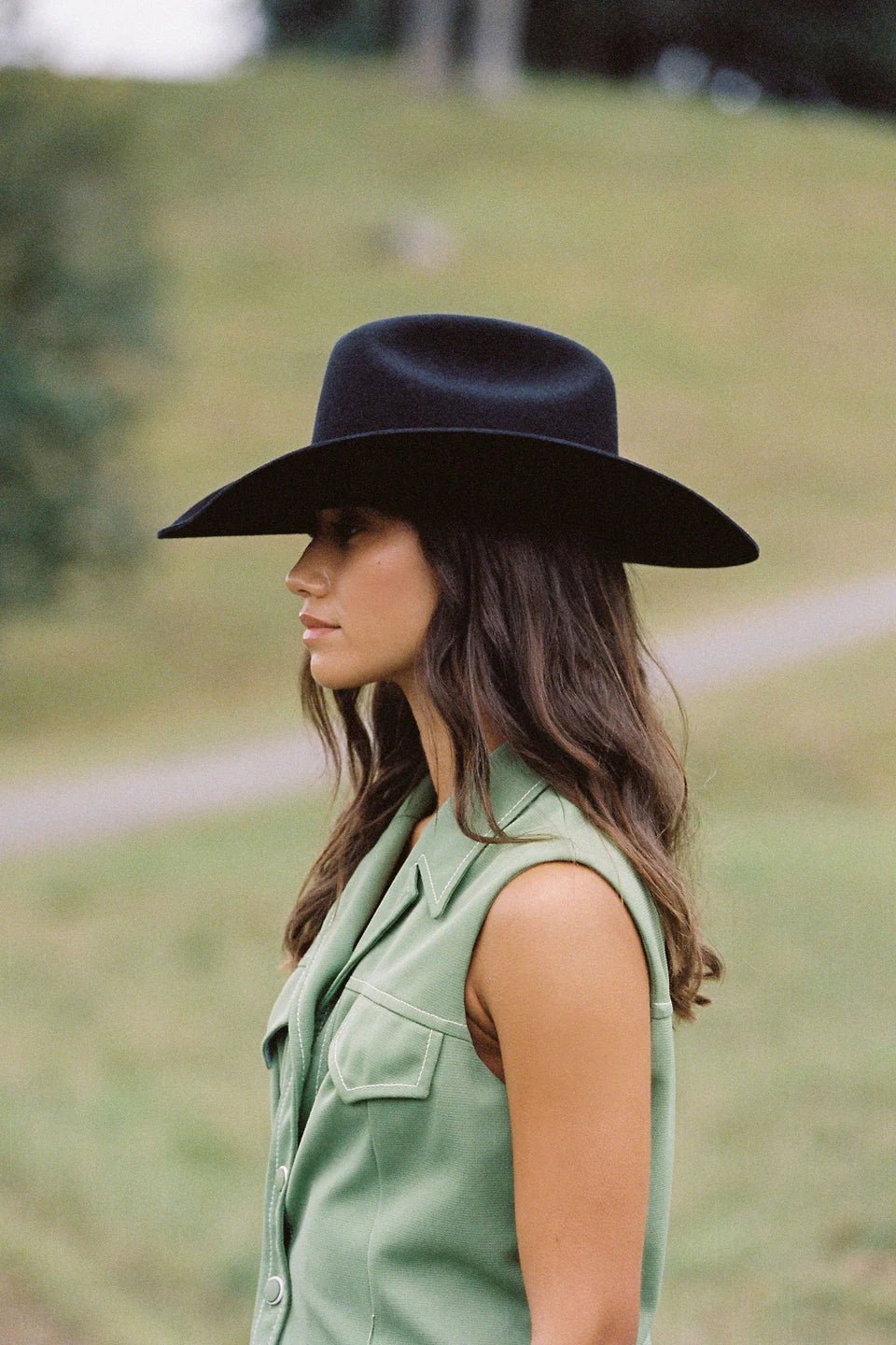 Wilder Cowboy Hat - Black - Wide Brim Hat - Lack Of Color - Women's fashion at The Freedom State