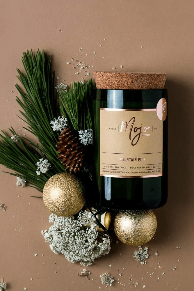 Wine Bottle Candle - Mountain Pine - Candles - Mojo Candle Co. - Women's fashion at The Freedom State