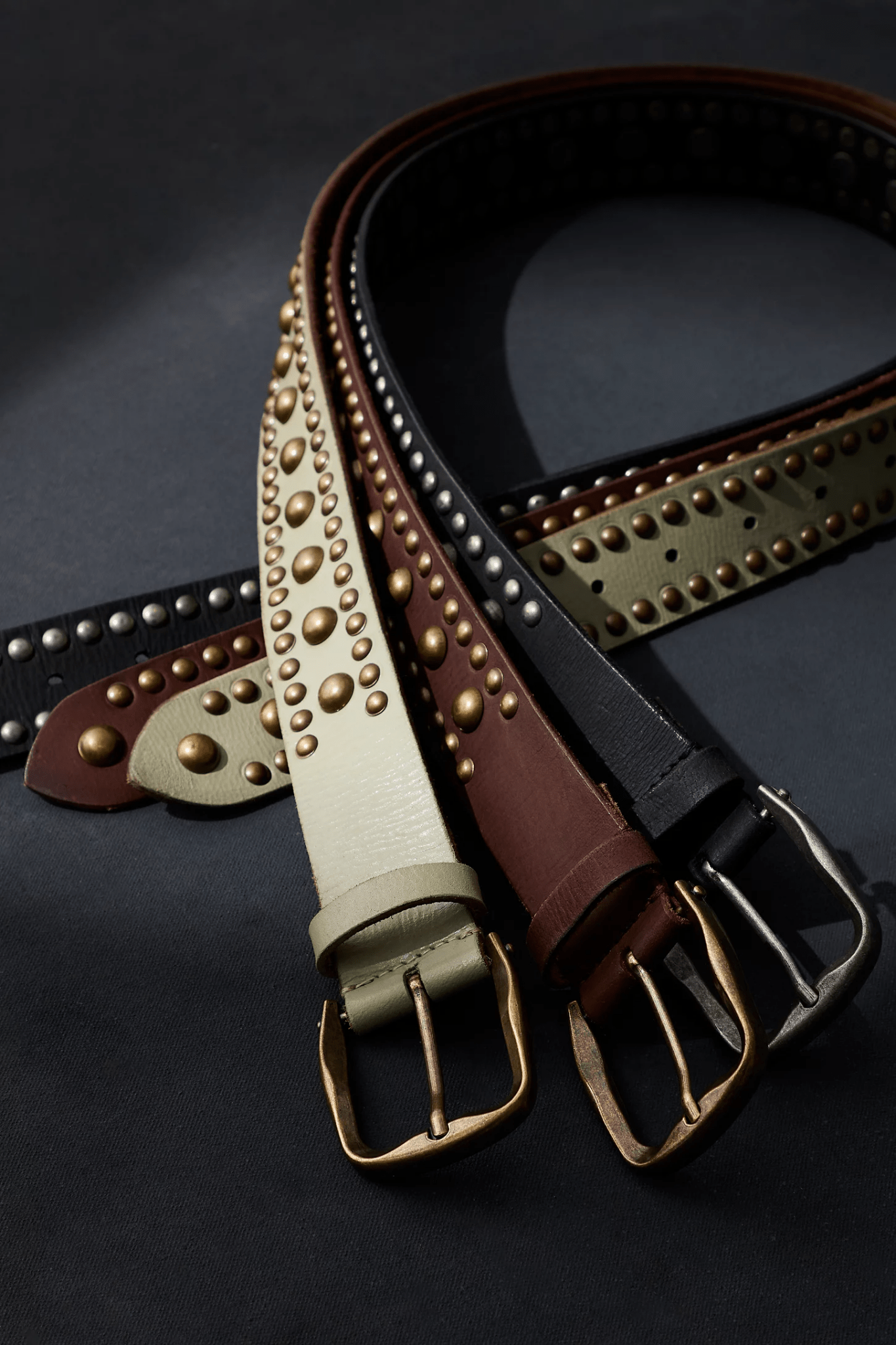 WTF Sola Stud Belt - Black - Belts - Free People - Women's fashion at The Freedom State