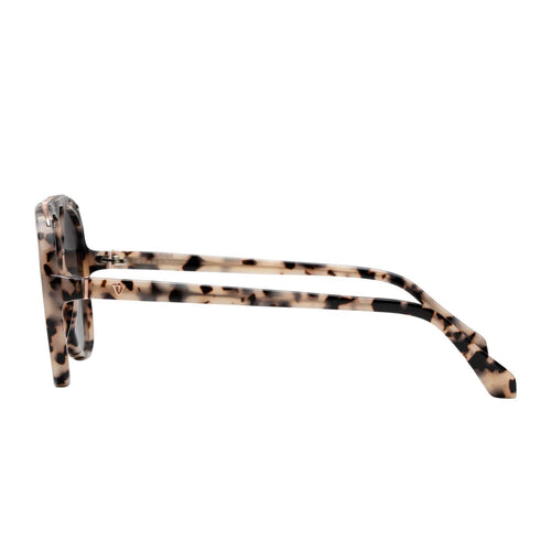 Valley Eyewear | Bang | Sunglasses - Ivory Tort w. Rose Gold Metal Trim / Black Gradient Lens