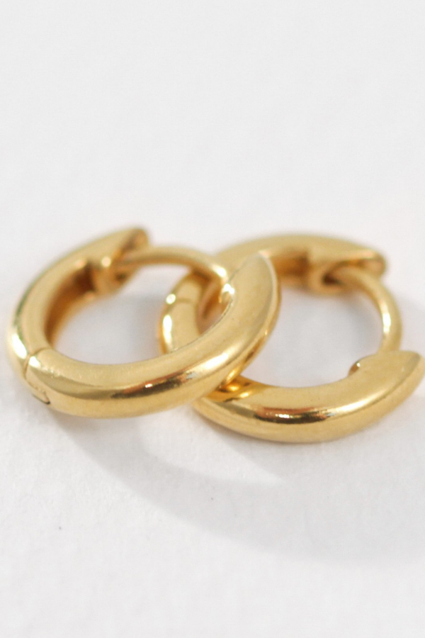 Omega Small Hoops - Gold