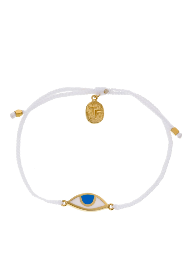 Eye Protection Bracelet | White - Gold