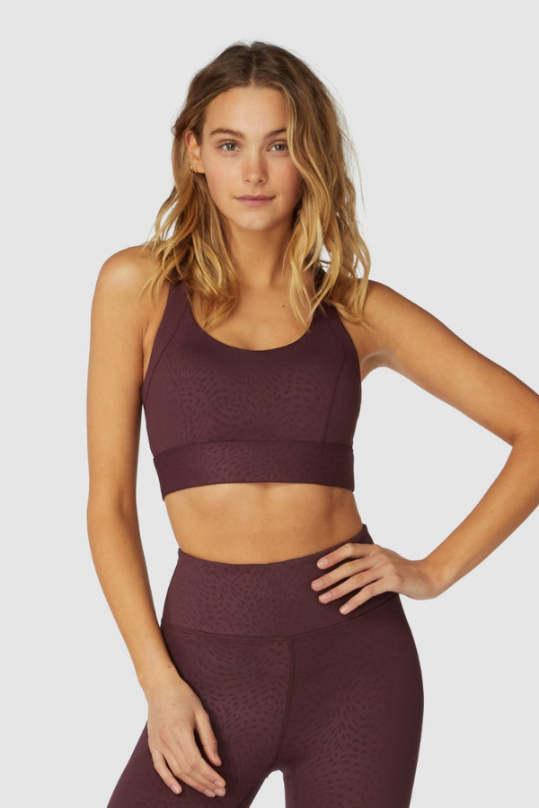 L'urv Activewear | Isola Crop - Wine