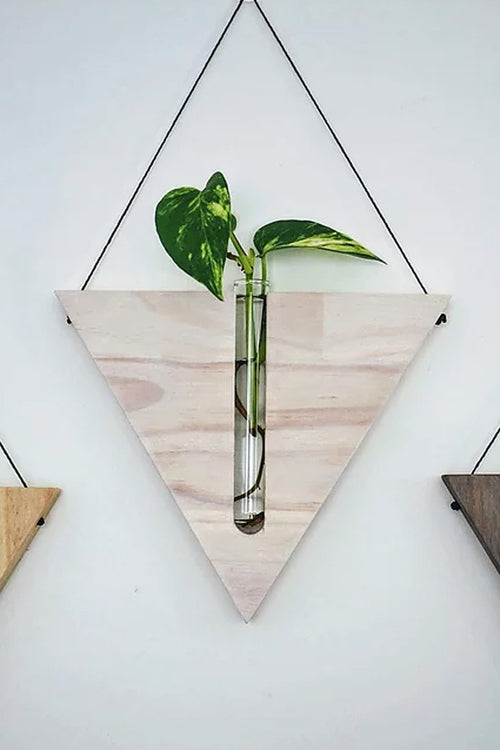 Fab Signature | Triangular Wall Decor - Liming White