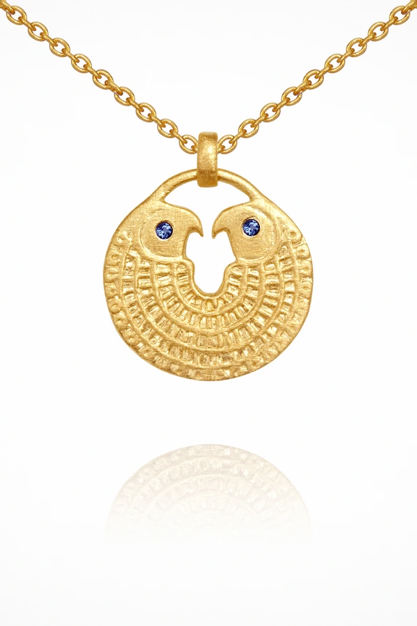 Temple Of The Sun | Falcon Necklace - Gold