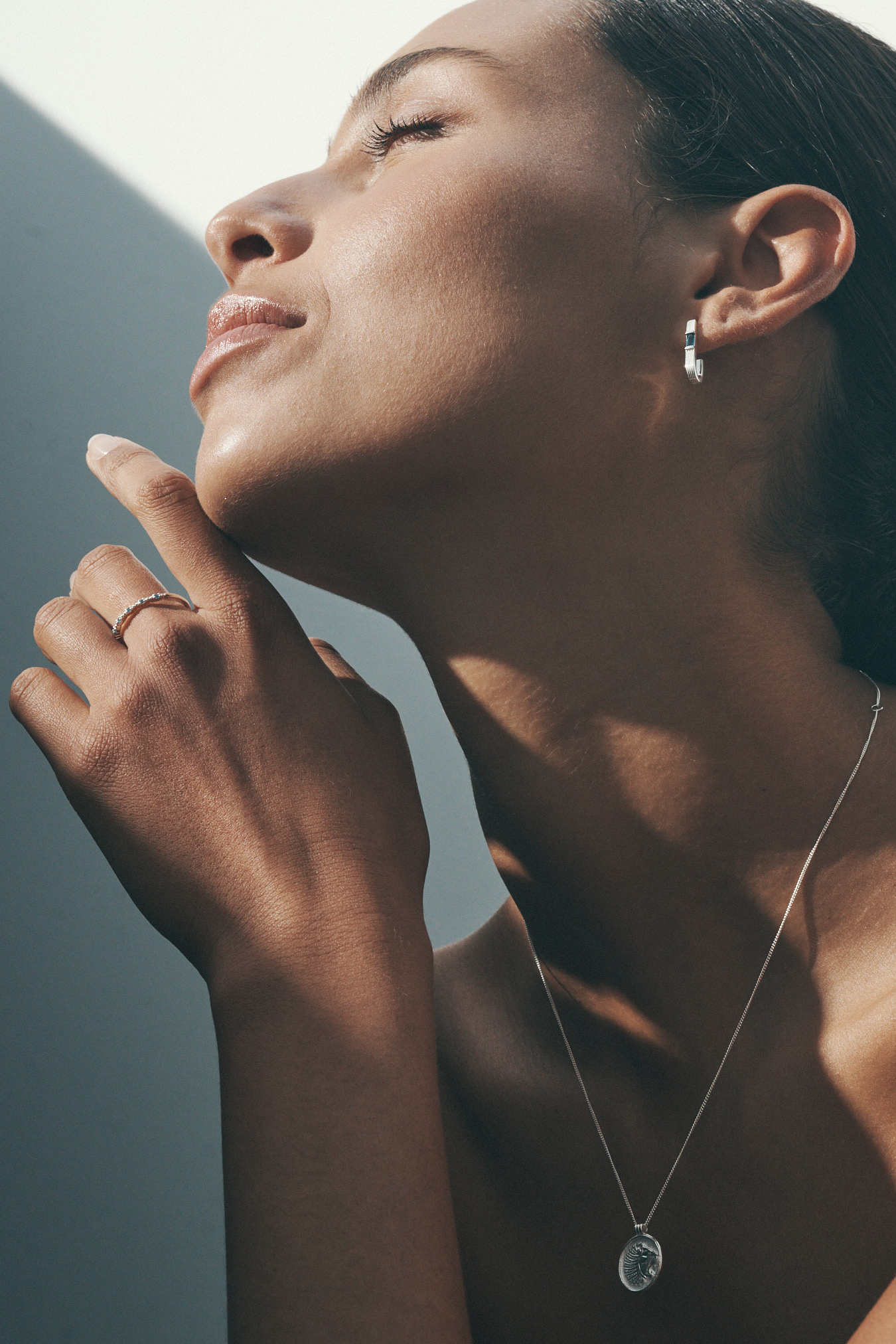 Temple Of The Sun | Cala Topaz Earrings - Silver