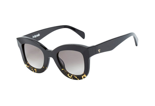 Valley Eyewear | Belgrade | Sunglasses - Black to Tort / Black Gradient Lens
