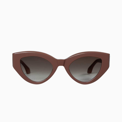 Valley Eyewear | Bones  | Sunglasses - Ash Rose w. Black Metal Trim / Brown Gradient Lens | Sunglasses