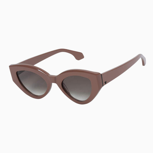 Valley Eyewear | Bones  | Sunglasses - Ash Rose w. Black Metal Trim / Brown Gradient Lens | Sunglasses