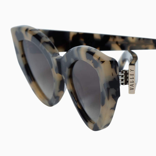 Valley Eyewear | Bones | Sunglasses - Fawn Tort w. Gold Metal Trim / Black Gradient Lens | Sunglasses