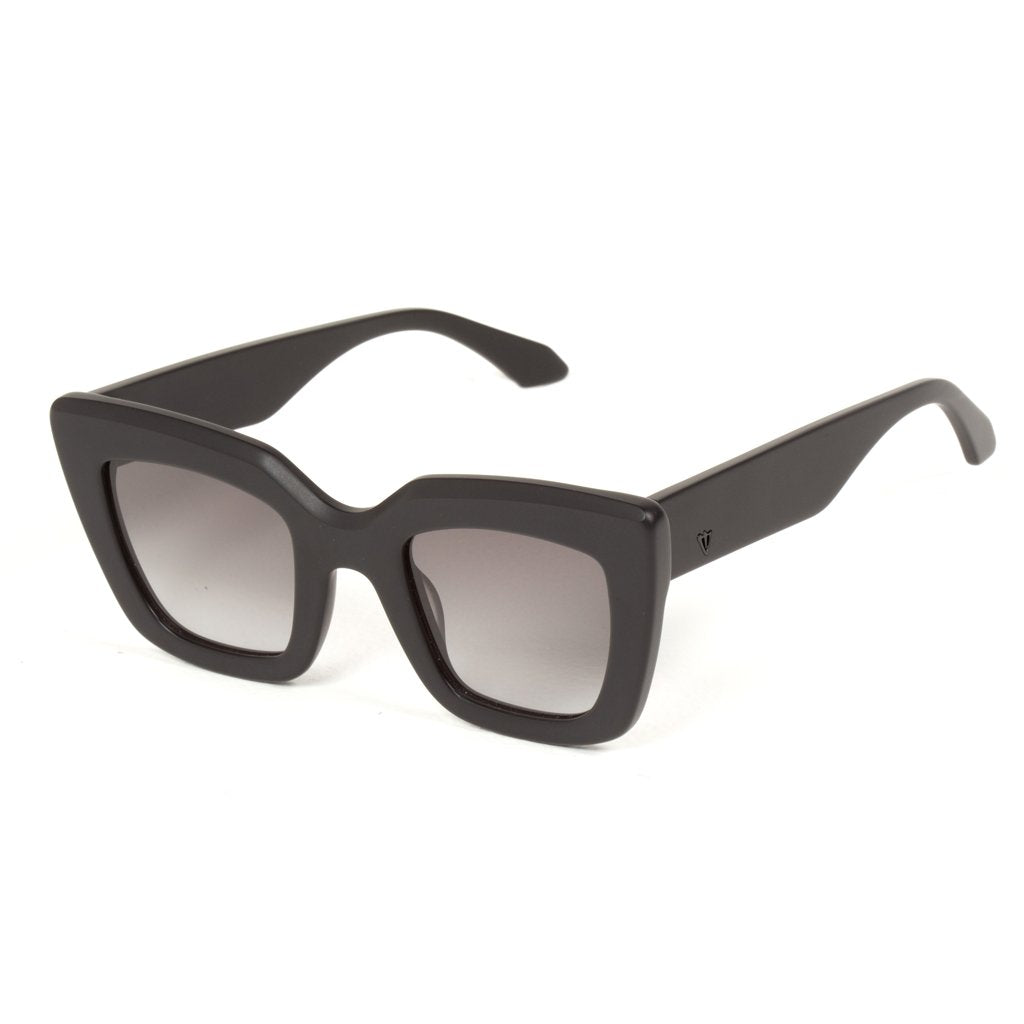 Brigada | Sunglasses - Matte Black / Black Gradient Lens (FLAT)