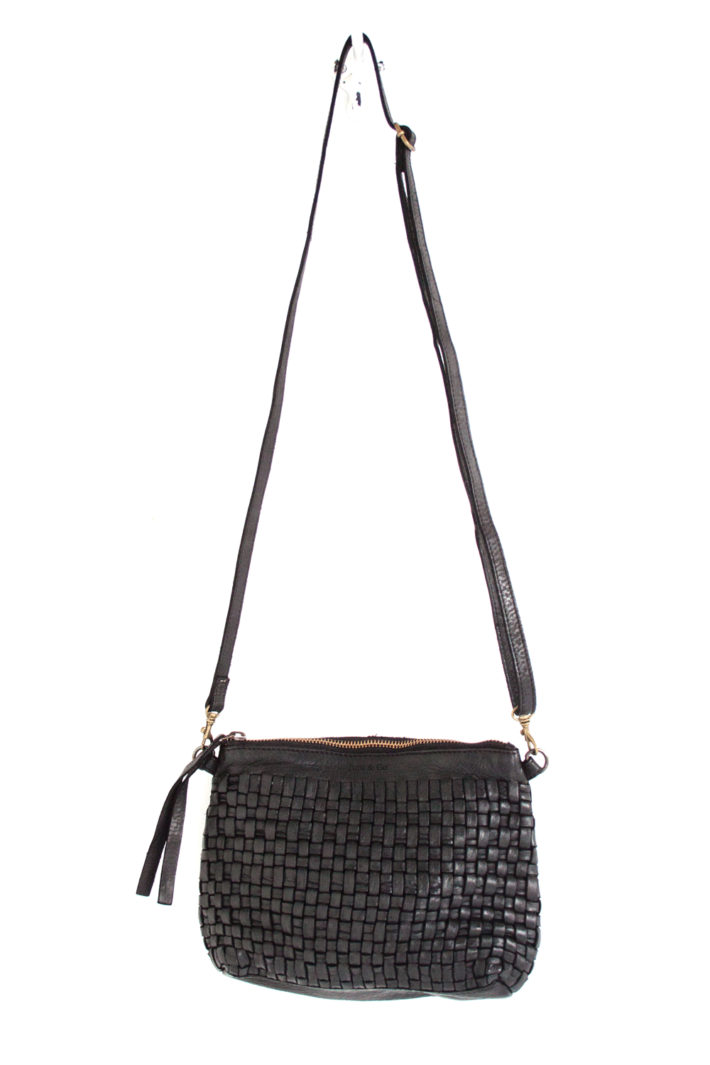 Woven Pouch Bag - Black