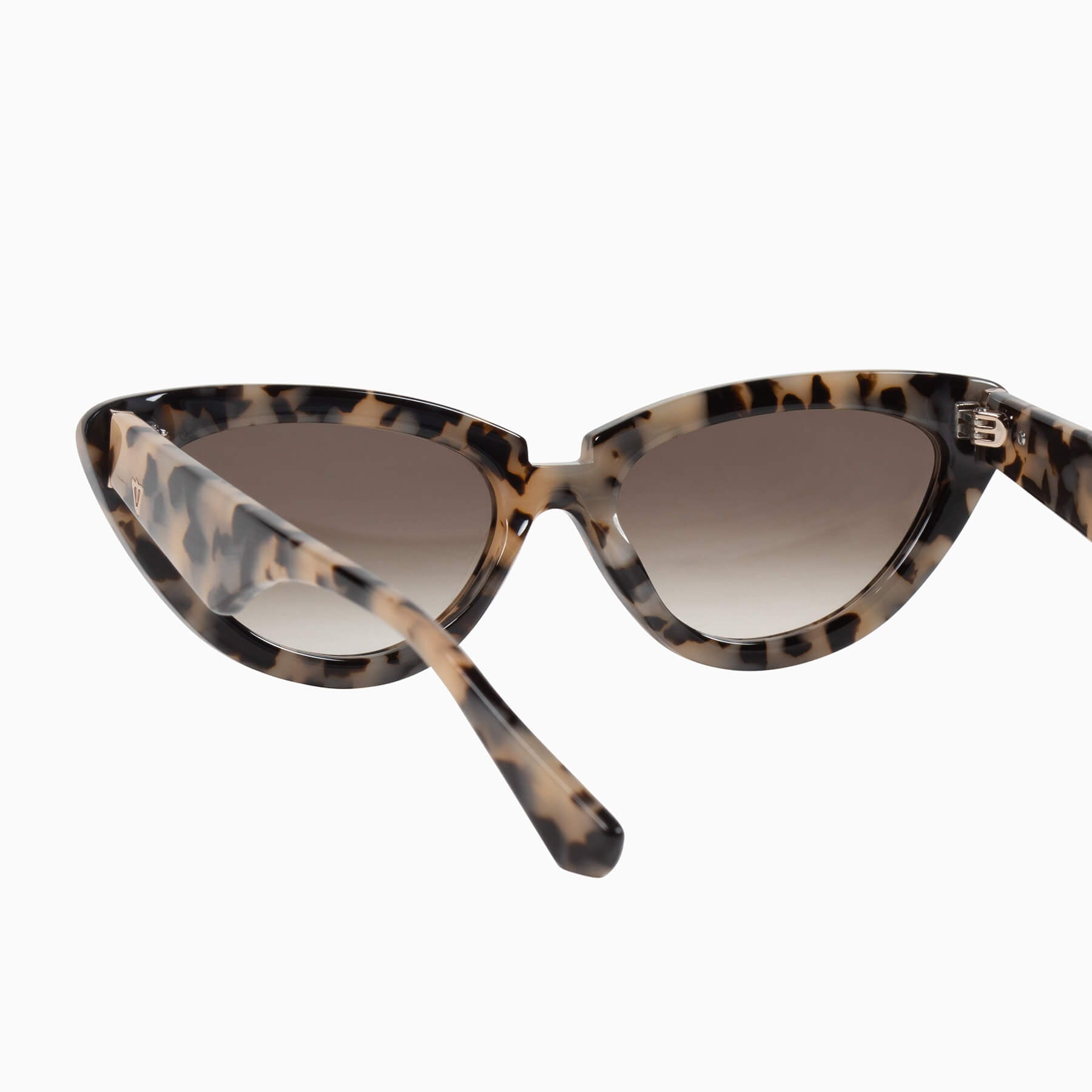 Dayze | Sunglasses - Bone Tort w. Gold Metal Trim / Brown Gradient Lens