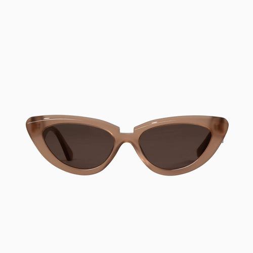 Valley Eyewear | Dayze | Sunglasses - Chestnut w. Gold Metal Trim / Brown Lens
