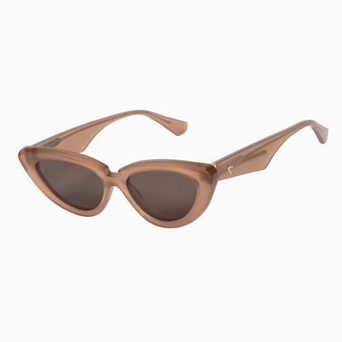 Valley Eyewear | Dayze | Sunglasses - Chestnut w. Gold Metal Trim / Brown Lens