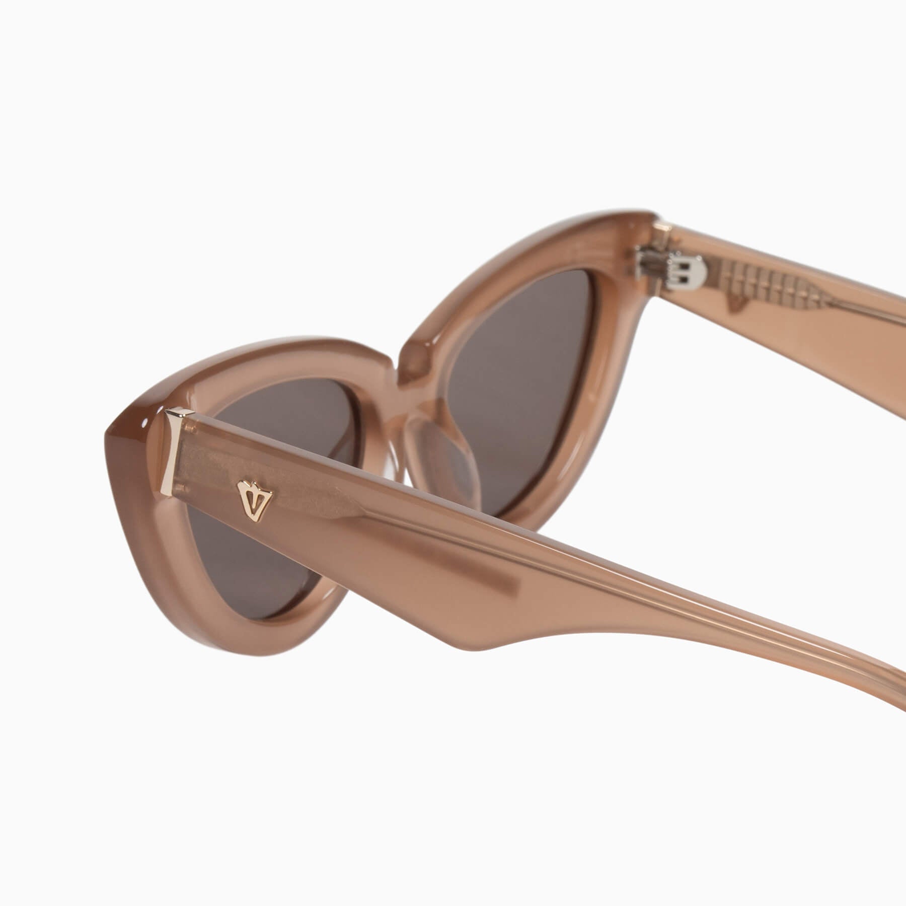 Valley Eyewear | Dayze | Sunglasses - Chestnut w. Gold Metal Trim / Brown Lens
