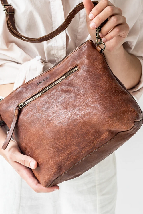 Juju & Co | Essentials Pouch Large- Cognac