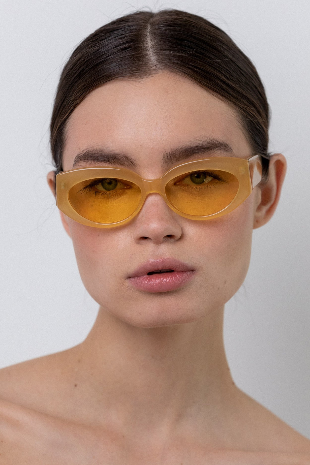 Lu Goldie | Aurelie Sunglasses - Lemon