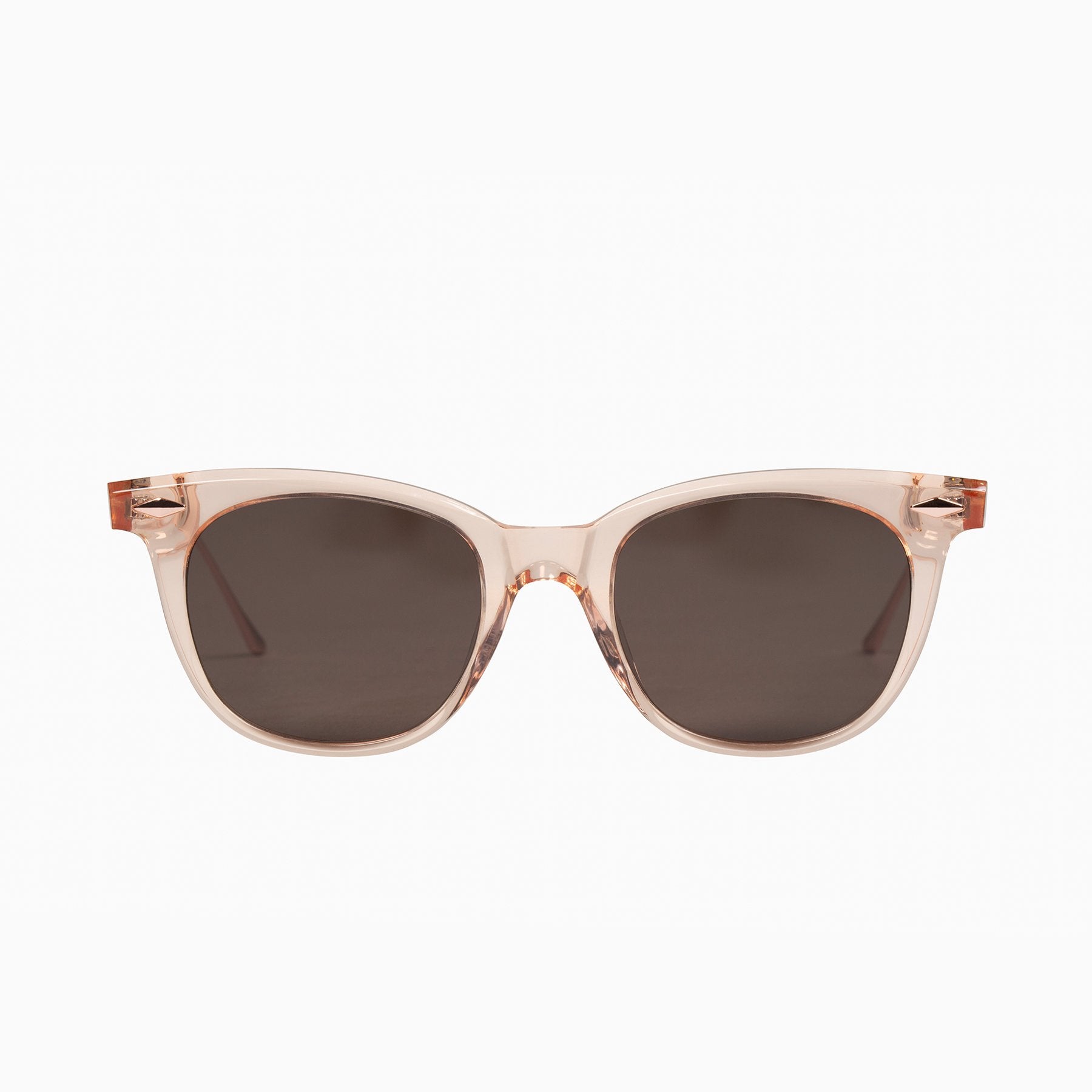 Valley Eyewear | Mercy | Sunglasses - Crystal Pink w. Rose Metal Trim / Clear Lens