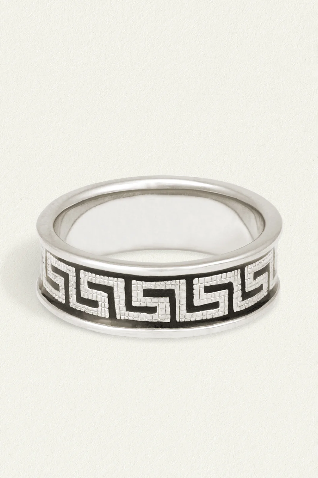 Temple Of The Sun | Meander Ring - Silver