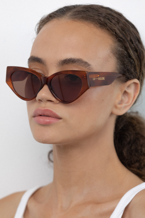 Lu Goldie | Milou Sunglasses - Chestnut