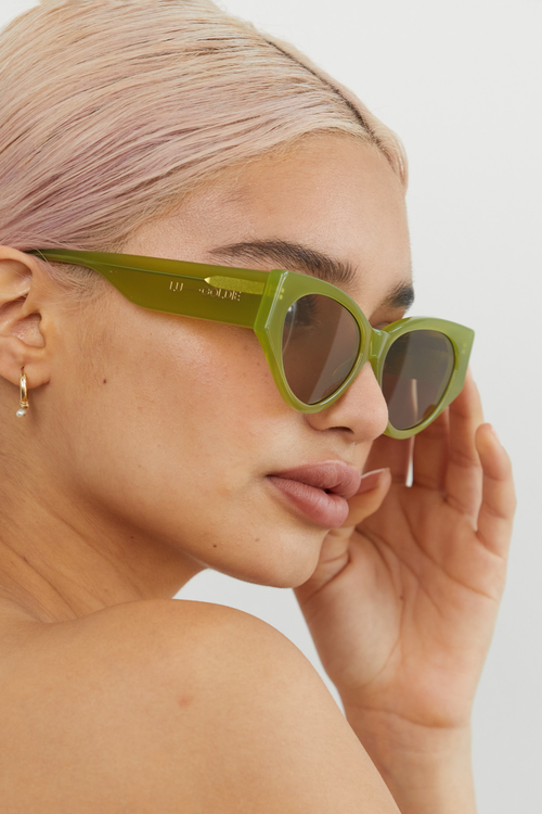 Lu Goldie | Milou Sunglasses - Leaf