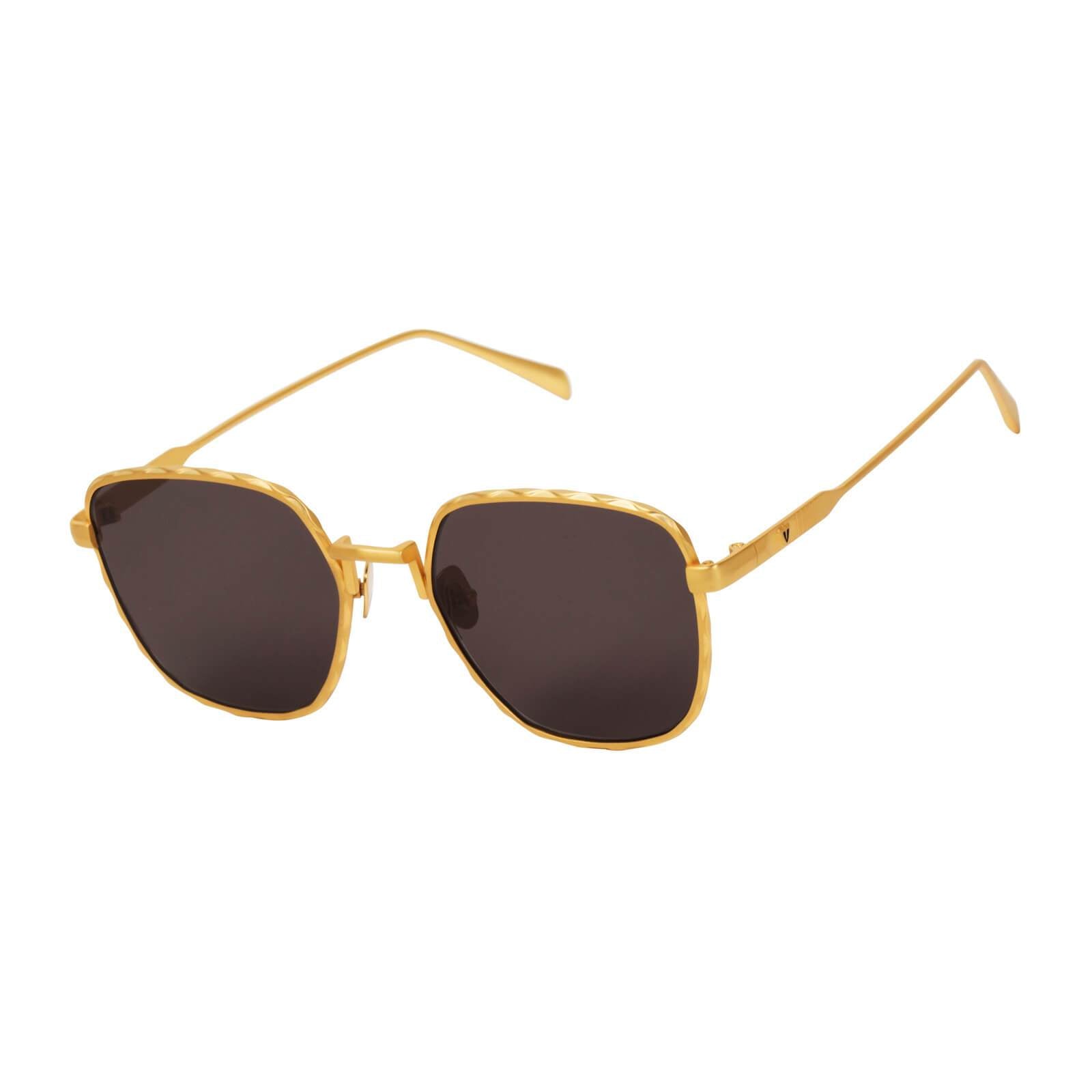 Dotan | Sunglasses - Brushed Gold Titanium / Black Lens