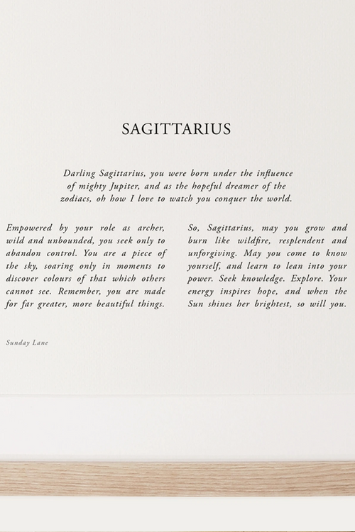 Sunday Lane | Sagittarius 4