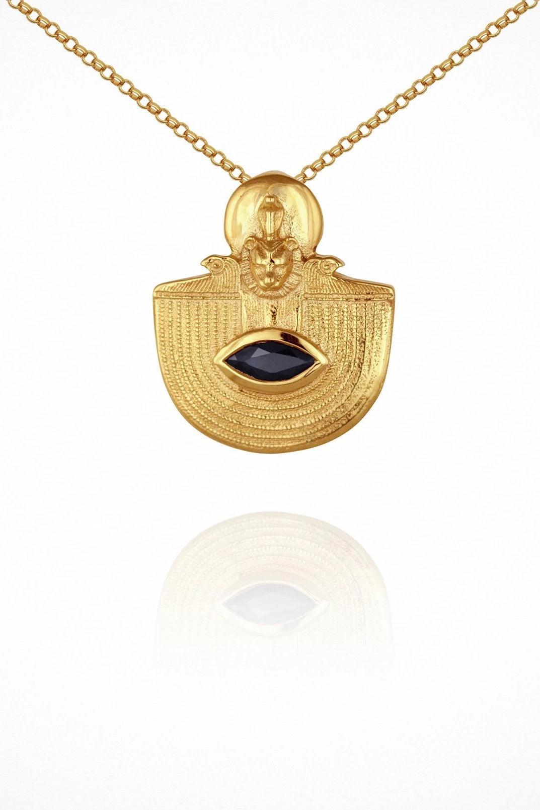 Temple Of The Sun | Sekhmet Necklace - Gold