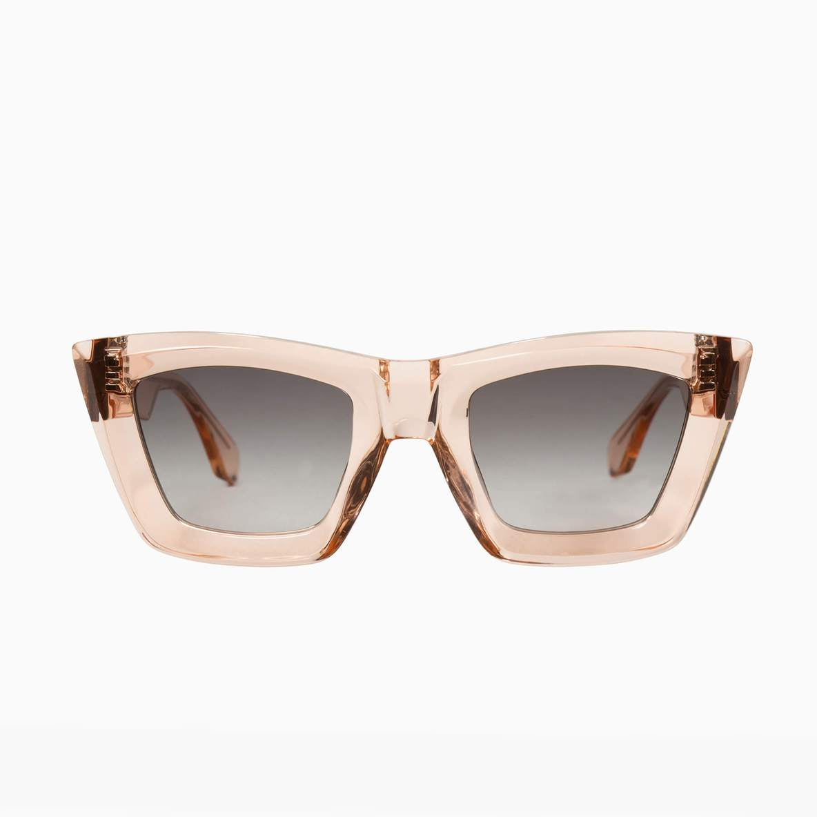 Valley Eyewear | Soho | Sunglasses - Transparent Pink / Black Gradient Lens