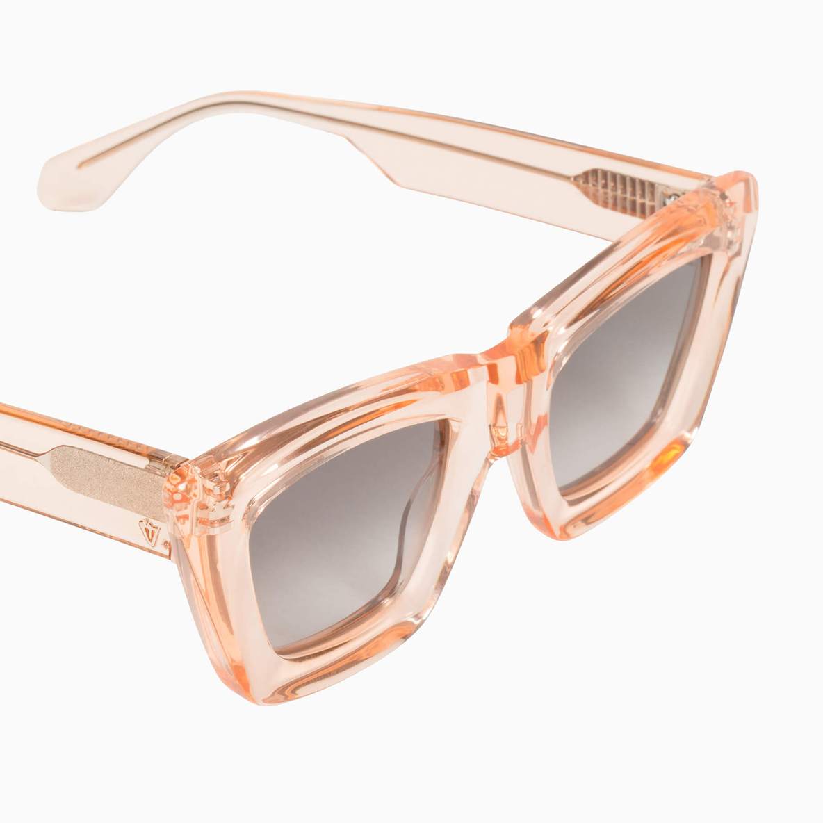 Valley Eyewear | Soho | Sunglasses - Transparent Pink / Black Gradient Lens