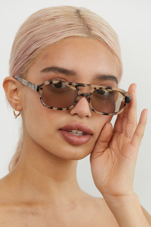 Lu Goldie | Sofia Sunglasses - Choc Tort