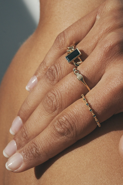 Temple Of The Sun | Tigris Chain Ring - Gold