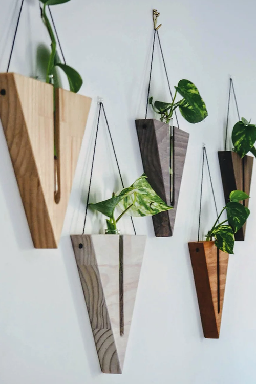Fab Signature | Triangular Wall Decor - Grey