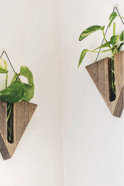 Fab Signature | Triangular Wall Decor - Grey