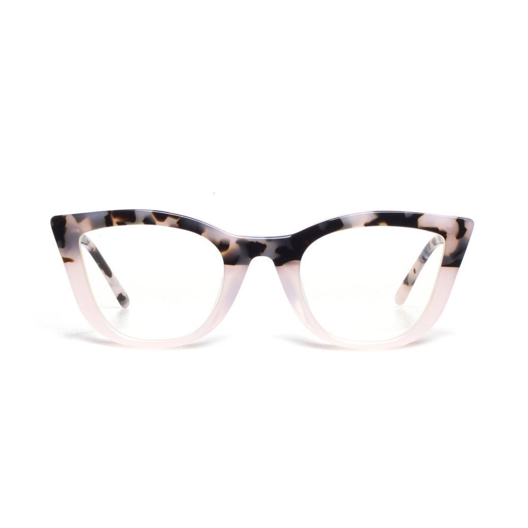 Valley Eyewear | Ludwig | Optics - Baby Pink Tort to Baby Pink / Clear Lens