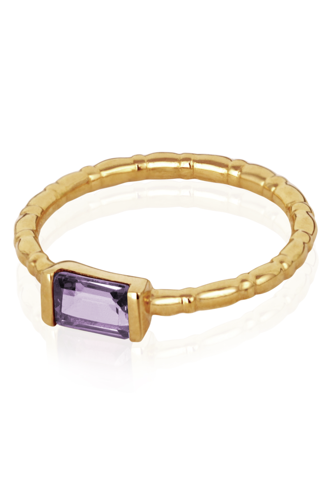 Temple Of The Sun | Pia Amethyst Ring - Gold