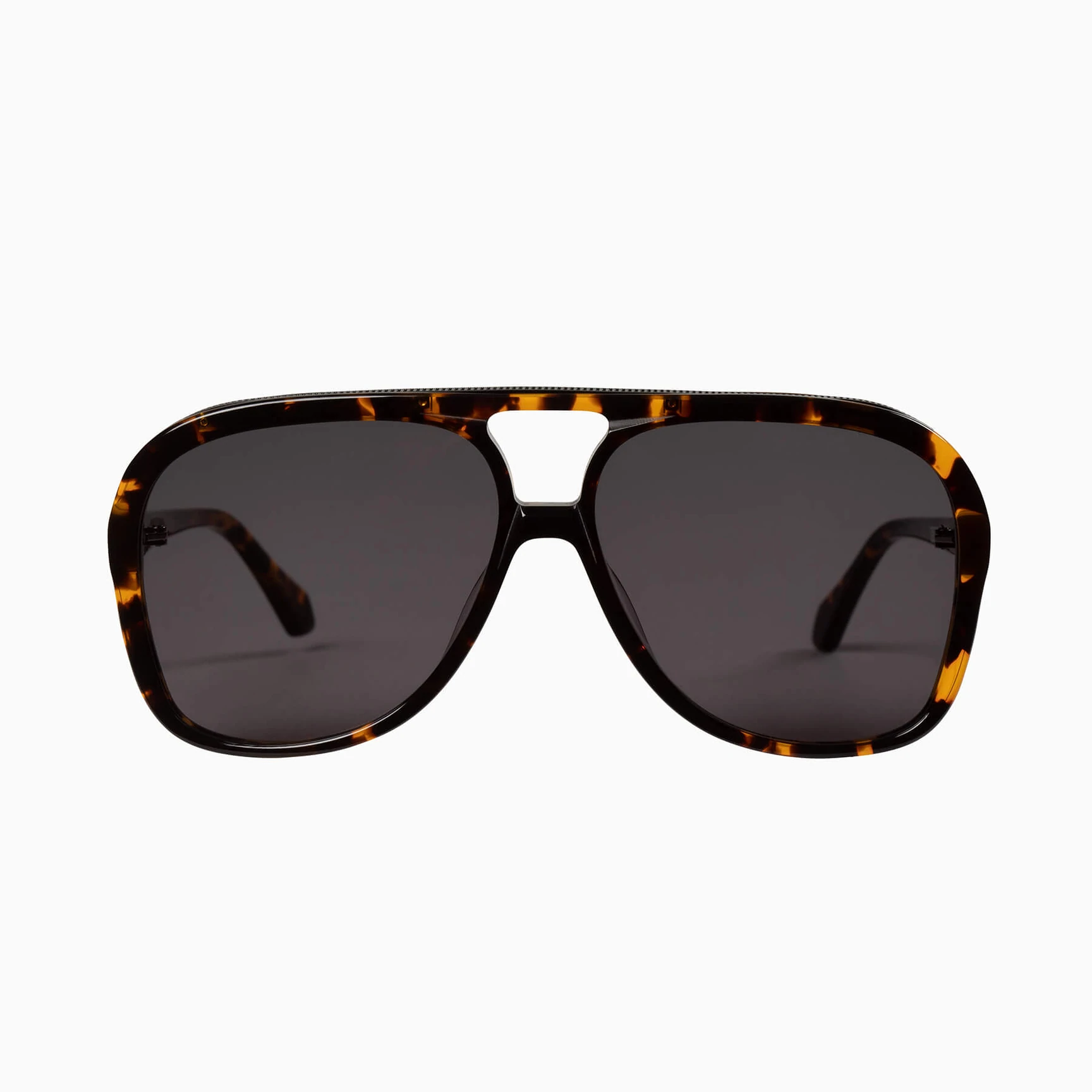 Bang | Sunglasses - Dark Tortoise w. Matte Black Metal Trim / Black Lens