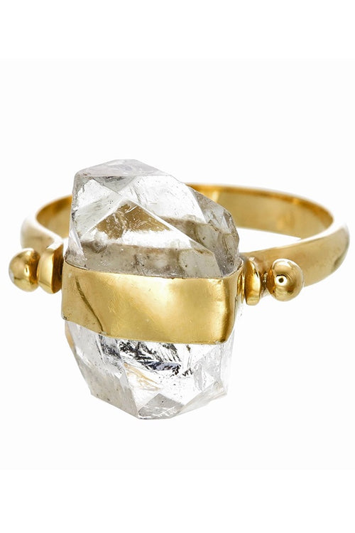 Tiger Frame Jewellery Diamond Quartz Swivel Ring