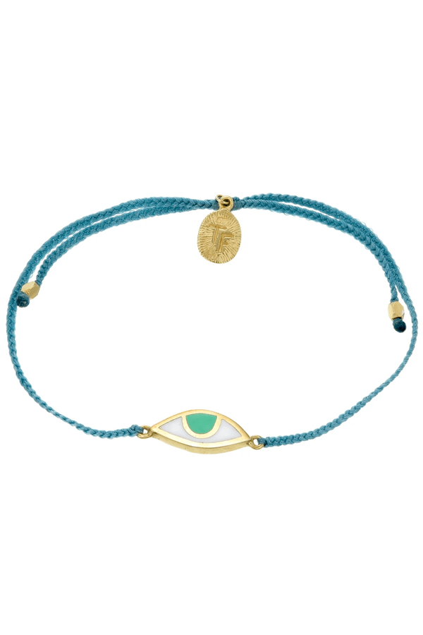 Eye Protection Bracelet | Teal Green - Gold - Bracelets - Tiger Frame - Women's fashion at The Freedom State