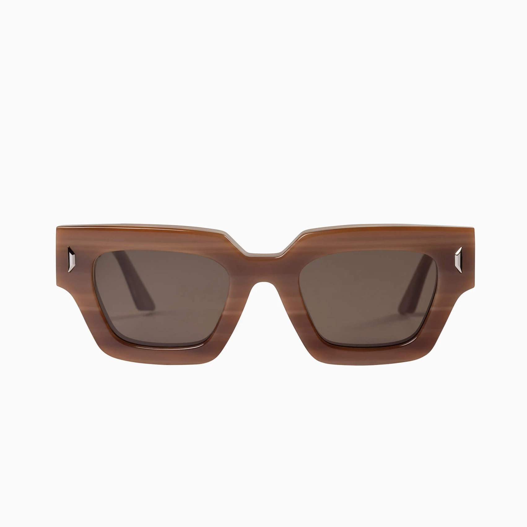 Valley Eyewear | Ghost | Sunglasses - Mocha Quartz w. Silver Metal Trim / Brown Lens