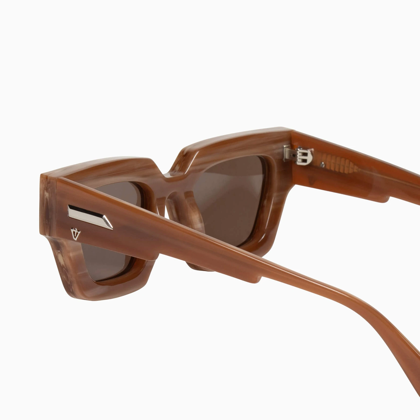 Valley Eyewear | Ghost | Sunglasses - Mocha Quartz w. Silver Metal Trim / Brown Lens